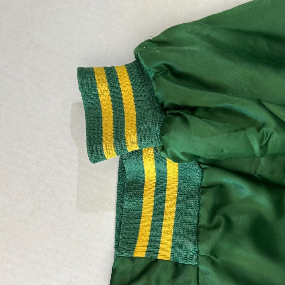 Vintage 70s Nasco, Green CMS Comets Varsity Jacket, personalized "Ann" sz S - Picture 7 of 8